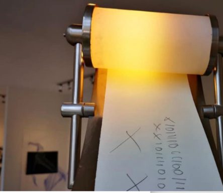 Sandra Becker  Lichtobjekt “Von der Rolle”